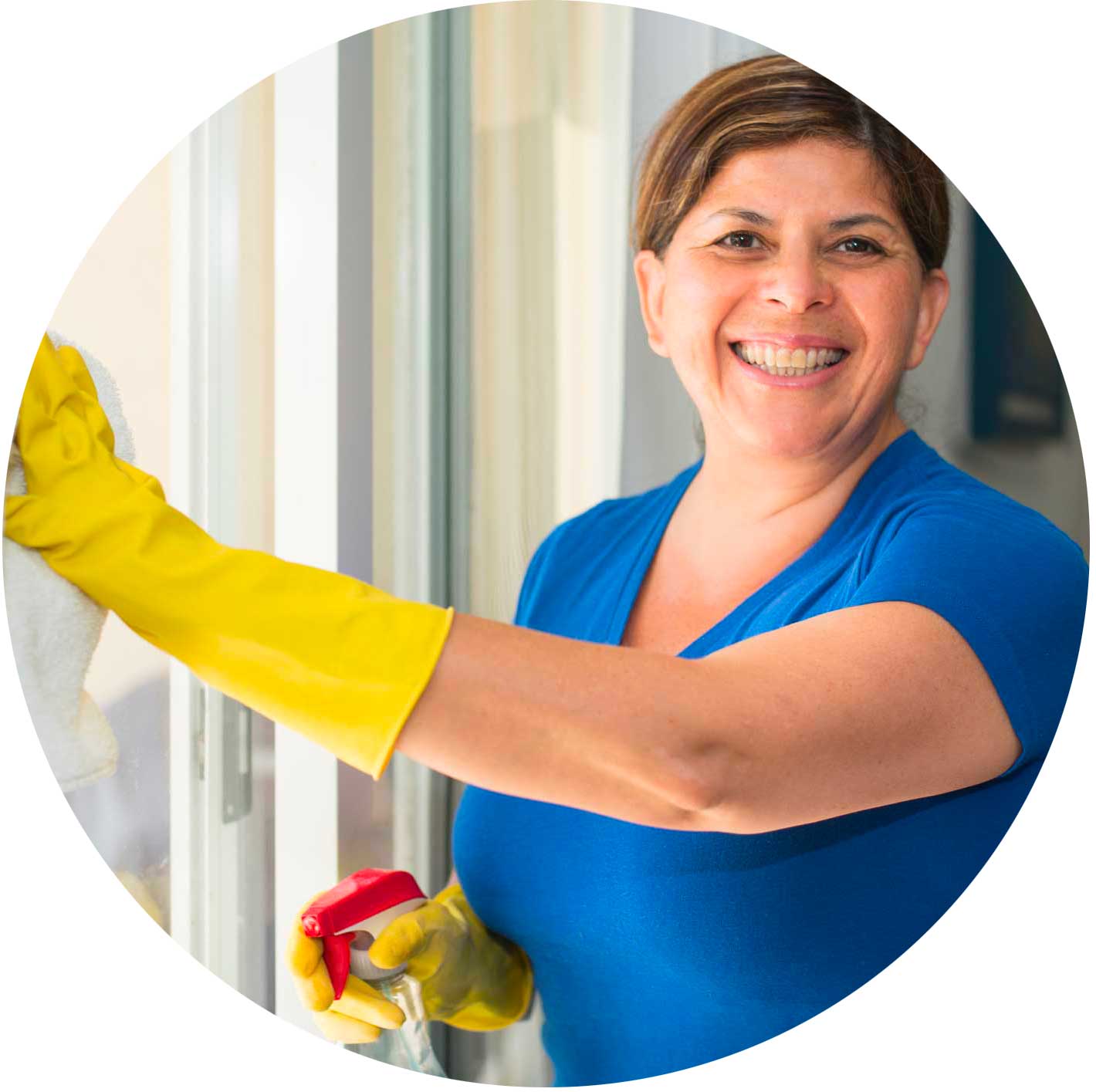 Maid in Heaven Maid cleaning a window